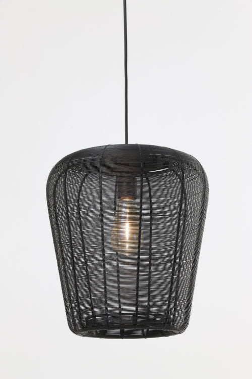 Light & Living hanglamp ADETA - Ø31x37cm - zwart