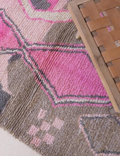 AFK Living vloerkleed Berber - handgemaakt - Wol - 112 x 163 cm