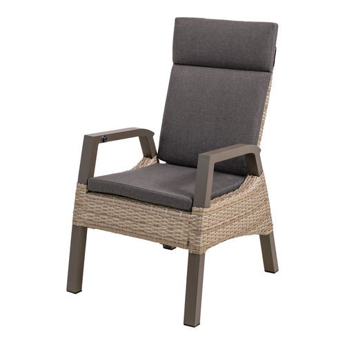 Lesli Living bistrostoel Treviso - taupe - 61x78x106cm - set van 2