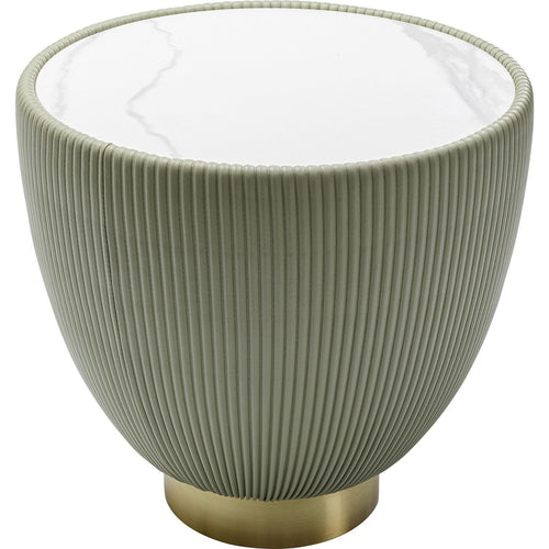 Kare Design Bijzettafel Endless Vegas Ø47cm groen - vtwonen shop