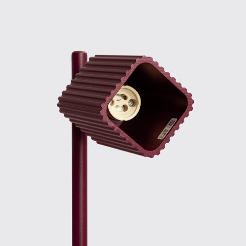 Sollux Lighting Tafellamp RAYO bordeaux - 14,5x14,5x43cm