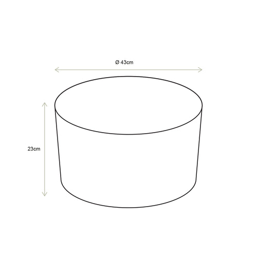 vtwonen Bijzettafel - Tafeltje Rond - Koffietafel - Antiek Koper Meubel - Metaal - 43x23cm - vtwonen shop