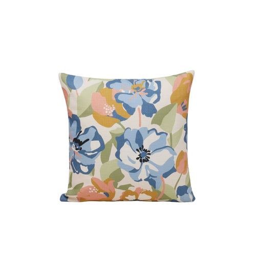 Madura Kussenovertrek Adelise ecru en blauwachtig 40x40 cm