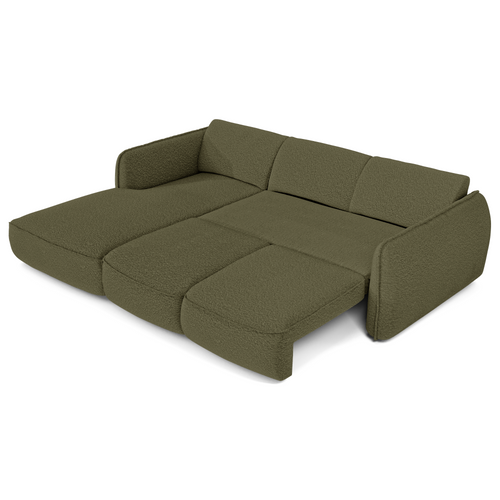Sia Home slaapbank LIVIA - Bouclette stof - Olijfgroen - 274cm