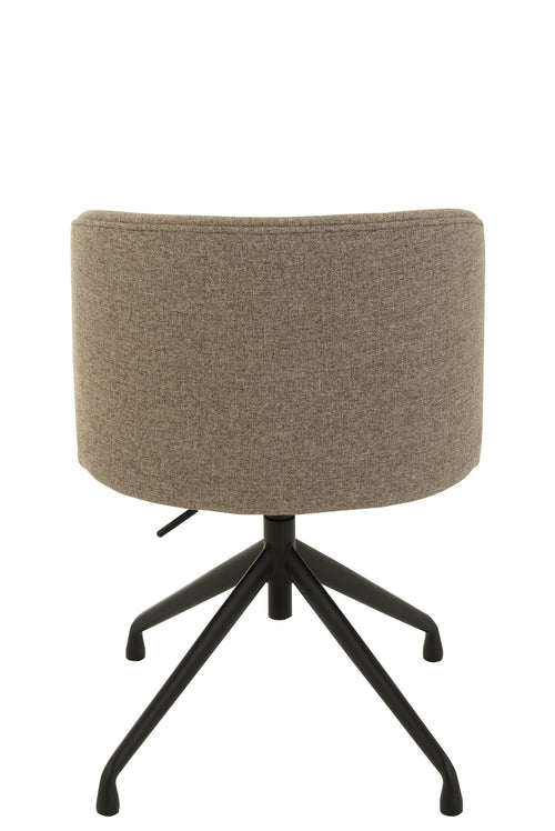 J-Line stoel Turn/Up/Down - linnen - donkerbruin/beige