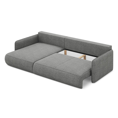 LaMiaSofa hoekbank links Palermo - chenille stof - olifant - 240x148x86