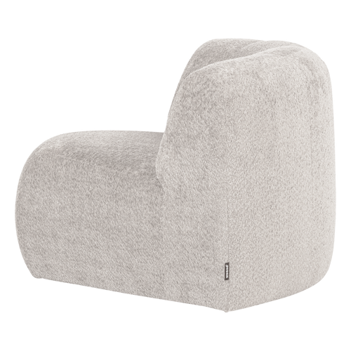 WOOOD hoekelement rond Mojo Base - Wollig - Ecru - 74x110x110