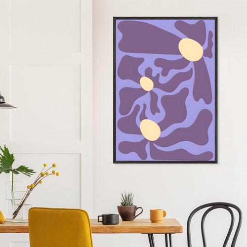 Artfulprints Poster Matisse - Purple flowers   - 70x100 cm - Paars