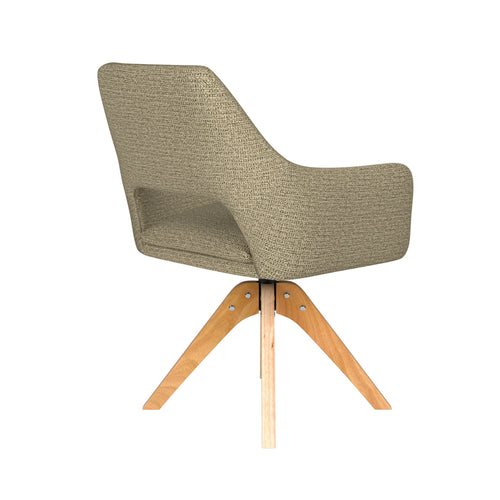 Housecraft Living Mos Eetkamerstoel Draaibaar Hout Pistache groen