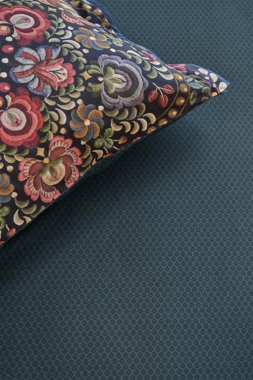 Pip Studio hoeslaken Thousand Leaves - 100x200 cm - donker blauw - vtwonen shop