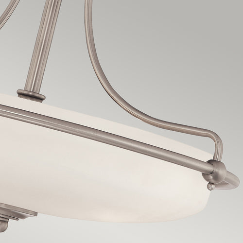Elstead Griffin - 4-lichts semi-inbouw plafondlamp antiek nikkel, E27