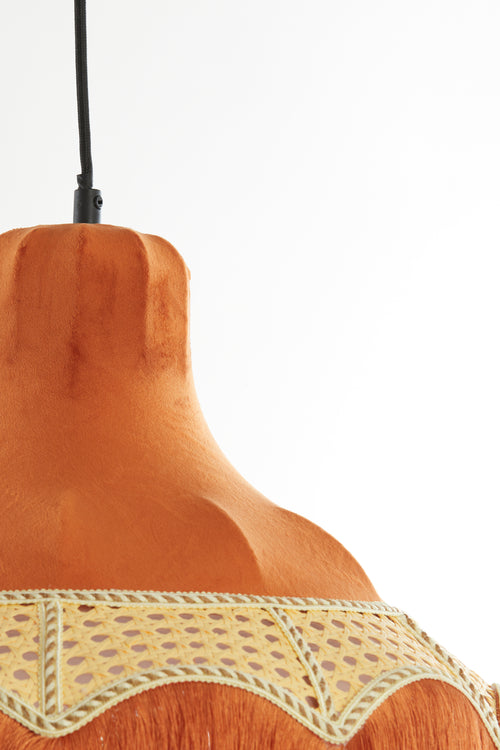 Light & Living hanglamp MIZIA - Ø40x35.5cm - oranje