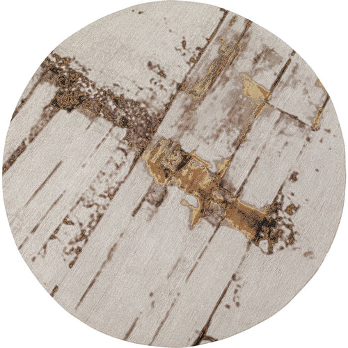 Kare Design Vloerkleed Abstract Line Ø200cm grijs