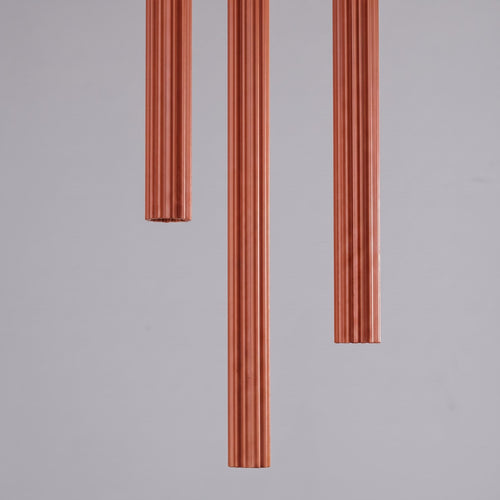 Sollux Lighting Hanglamp ARCHE 3P rode oker - 20x20x120cm