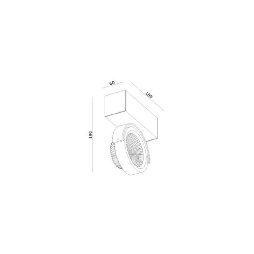 Artdelight Plafondlamp Dutchess LED 1L - Wit