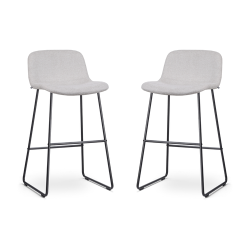 Nolon Nino-Mats Barkrukken Set van 2 - Beige - Zwart - 75 cm - vtwonen shop