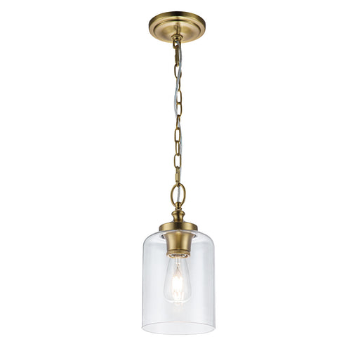 Elstead Feiss Hounslow Koepel Hangende Plafondlamp Gepolijst Messing
