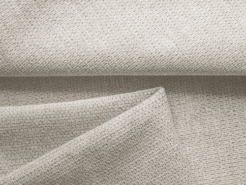 LaMiaSofa Poef Palermo - chenille stof - zilver - 100x70x39