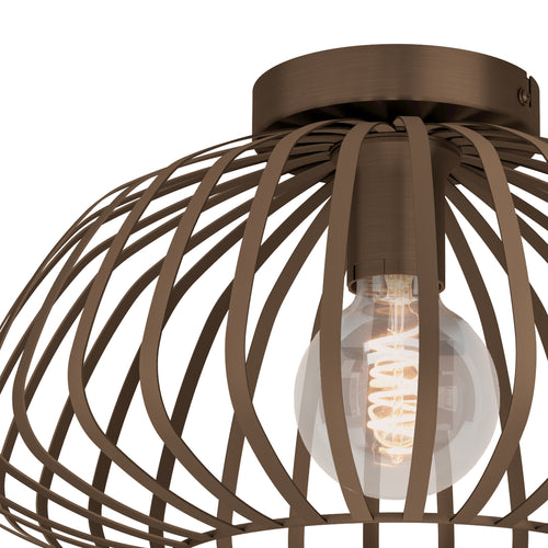 EGLO plafondlamp Espinal - e27 - ø 38.5 cm - brons - staal - vtwonen shop