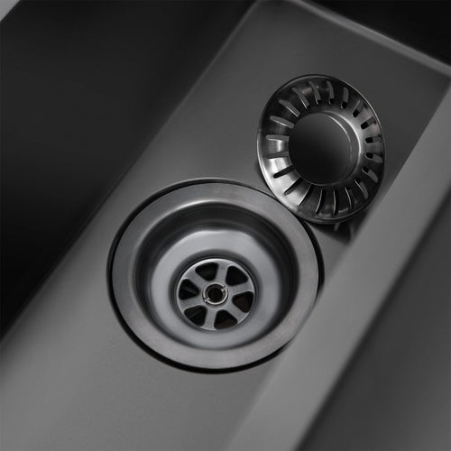 LOMAZOO spoelbak Belnem - RVS - gun metal - 24 cm