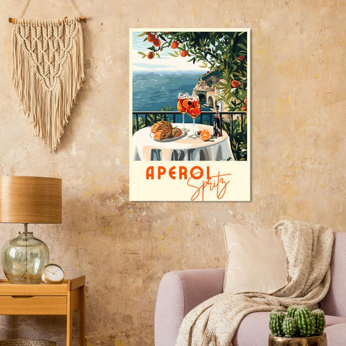 Artfulprints  Aperol Spritz - Cocktail with a view   poster A4 21x29.7 cm - vtwonen shop