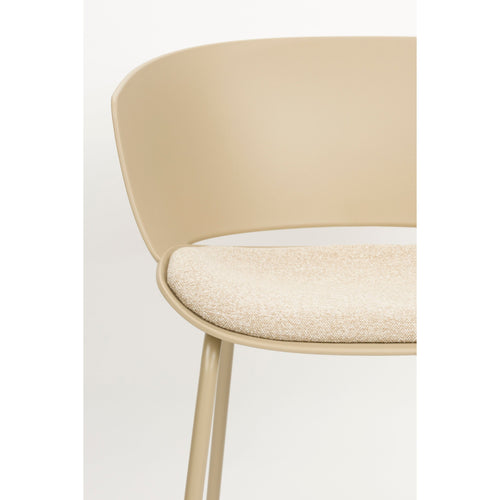 Housecraft Living Jessica Eetkamerstoelen met armleuning Beige - Set van 4 - vtwonen shop