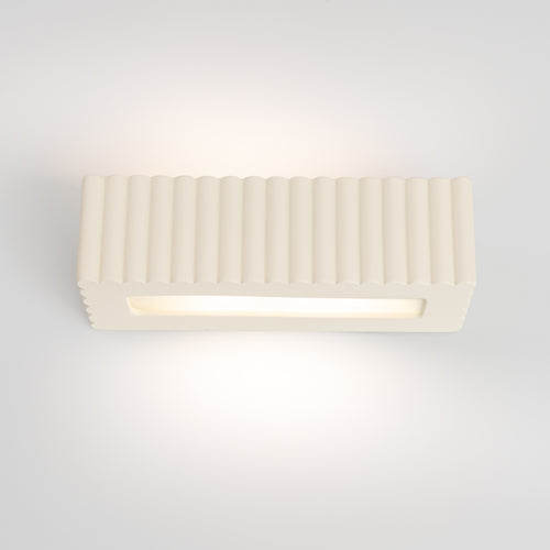 Sollux Lighting Wandlamp keramiek RIGATA beige - 34x12x10cm