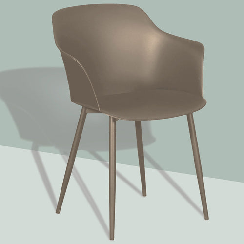 Lisomme Dian kunststof tuinstoel zand - vtwonen shop