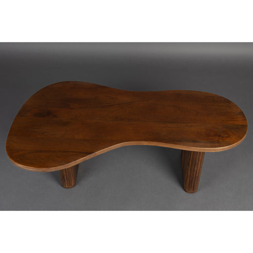Dutchbone Tilon Salontafel Organische vorm Hout - Bruin - vtwonen shop