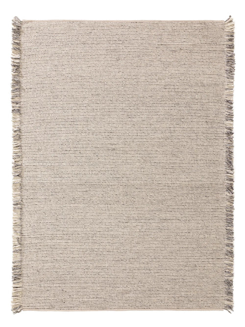 benuta wollen vloerkleed Mary - créme/grijs - 120x170 cm