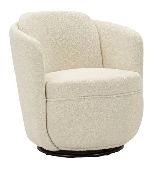 Mauro Ferretti Draaifauteuil - 70x72x75 cm - Crème