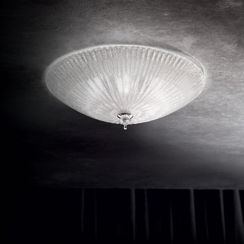 Ideal Lux Shell - 6-lichts plafond- / wandlamp voor binnen, chroom met helder glas, E27