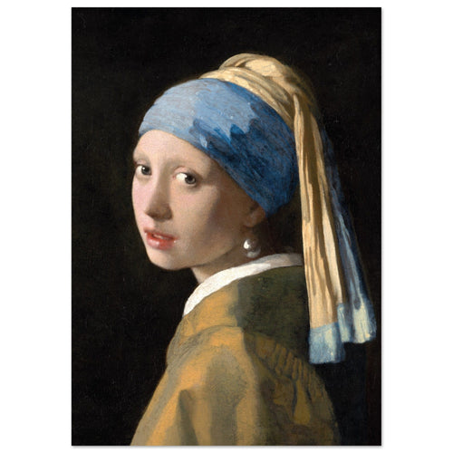 Artfulprints  Johannes Vermeer - Meisje met de parel   poster A4 21x29.7 cm - vtwonen shop