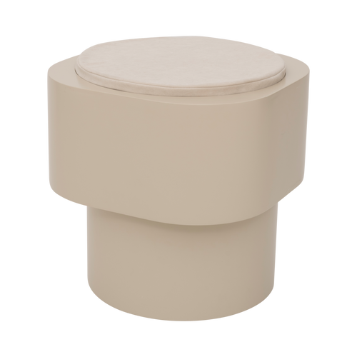 Urban Nature Culture bijzettafel Tabouret, pale khaki - Ø 45 * 40 cm