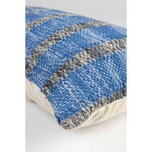 Dutchbone Hampton Kussen 60x30 Blauw - vtwonen shop