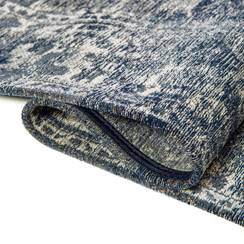 Lola&Moi vloerkleed Deep Blue - blauw -80x150cm - vtwonen shop