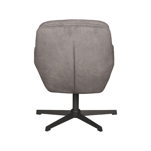 LABEL51 Fauteuil Moss - Antraciet Stof - Draaibaar