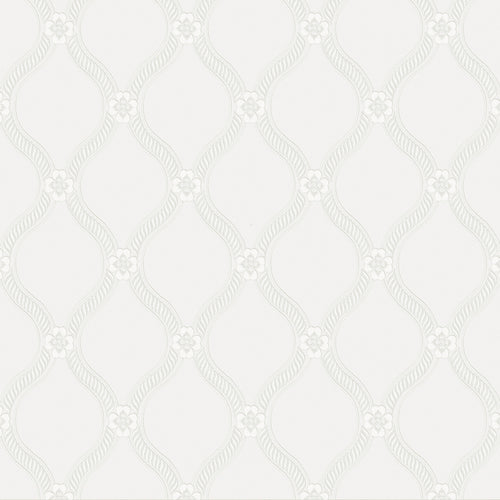 Laura Ashley Vliesbehang - Landford Paintable White
