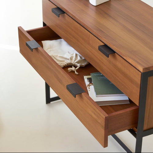 Tikamoon Dressoir van massief acacia en metaal - Naturel