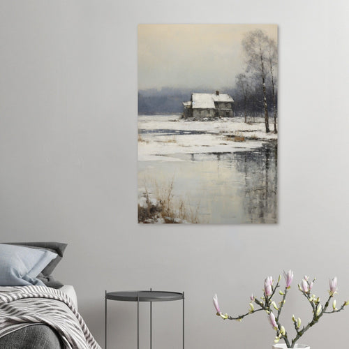 Artfulprints  Ice lake   poster A4 21x29.7 cm