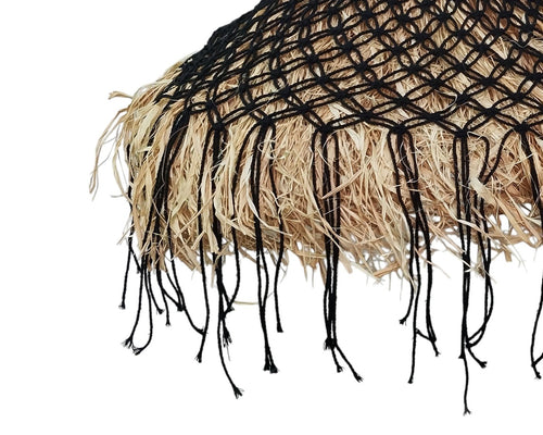 Furnilux Furni-SISAL – Handgemaakte Raffia Hanglamp Ø50 cm - Boho Natuurlijke Verlichting