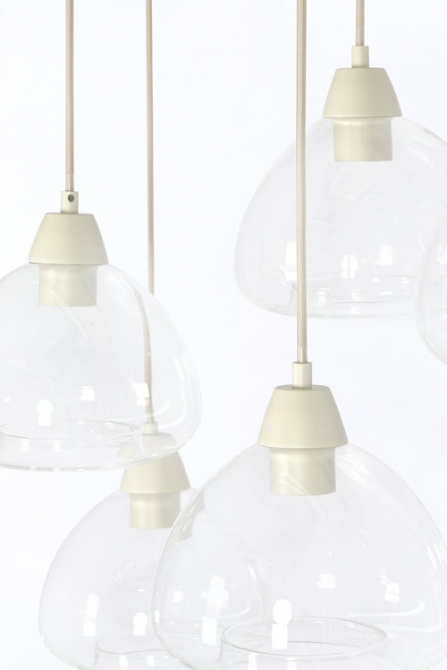 Light & Living hanglamp BISHO - wit - 120x19x14cm - vtwonen shop