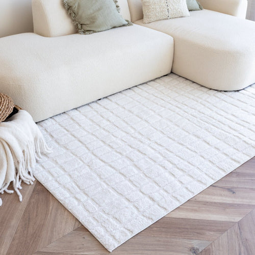 Interieur05 Scandinavisch vloerkleed Malin creme/wit