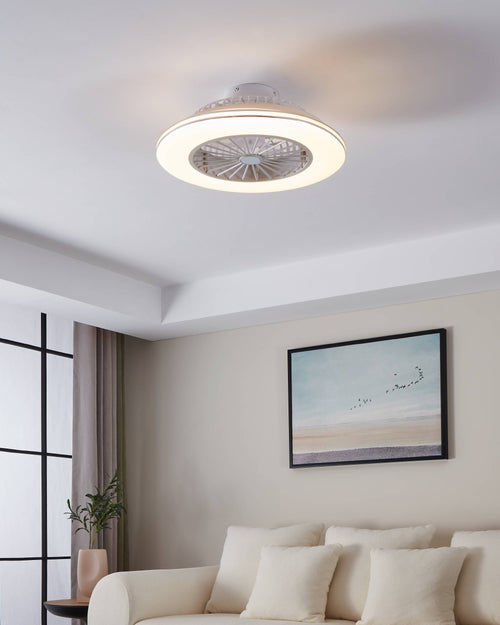 EGLO plafondlamp met ventilator Lovisca - ac led-cct - wit - vtwonen shop