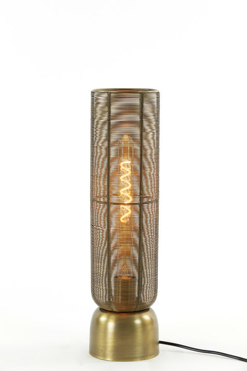 Light & Living tafellamp  - brons - 13.5x13.5x49.5 cm