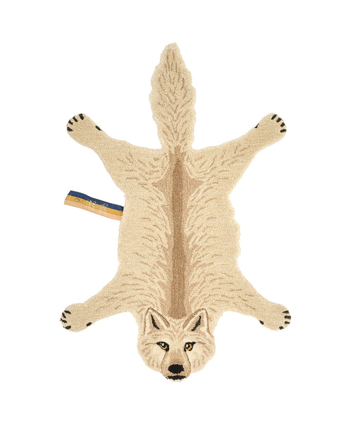 Doing Goods Woozy Wolf Vloerkleed - Klein 99 x 69 x 2cm - 100% wol
