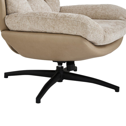 Calicosy - Draaifauteuil MANU - Beige 68x87x90 cm