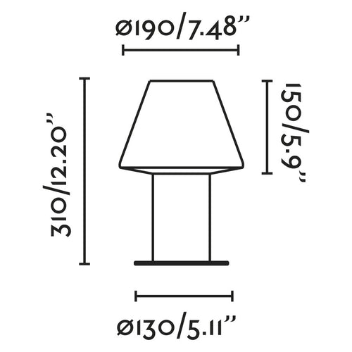 Faro Mistu Buitensokkellamp Donkergrijs 1x E27 IP44