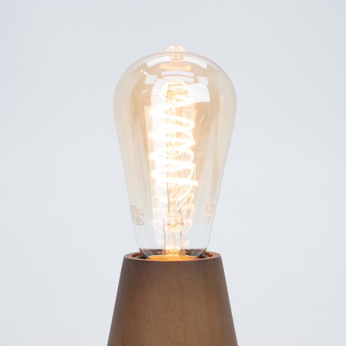 EGLO tafellamp Asby - e27 - 10 cm - donkerbruin - hout - vtwonen shop