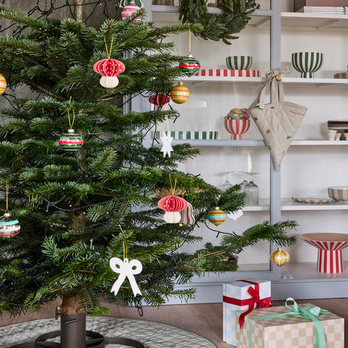 OYOY Kerstdecoratie 8 x 8,5 x 8 cm – Roze papier